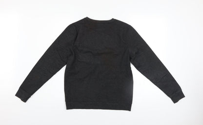 Next Boys Black Minecraft Pullover Sweatshirt 13 Years Regular Fit