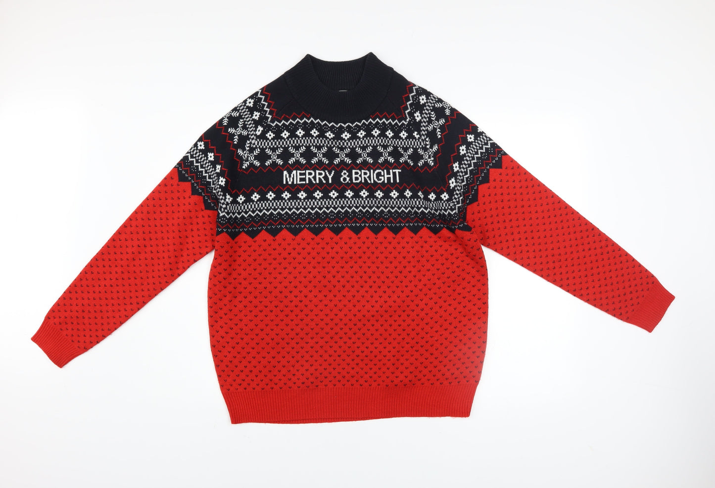 Mens UK Size L Avenue Red Pullover Jumper