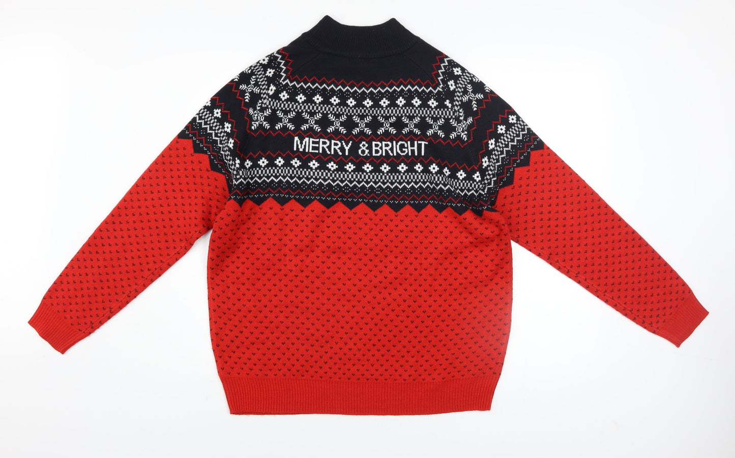 Mens UK Size L Avenue Red Pullover Jumper