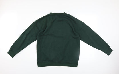 Mens UK Size M JPT Green Pullover Sweatshirt