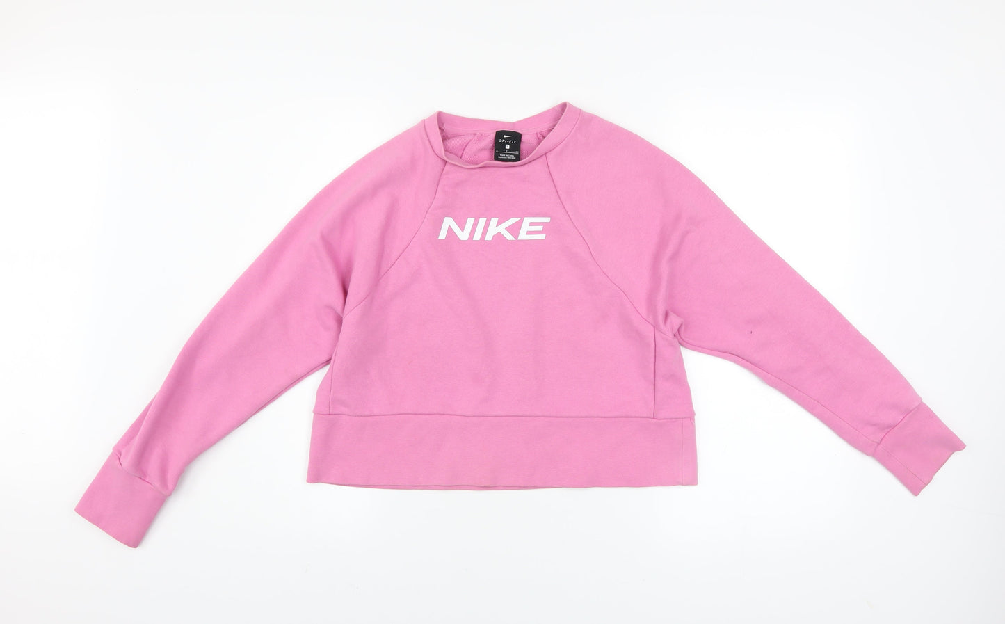Womens UK Size S Nike Pink Pullover Sweatshirt