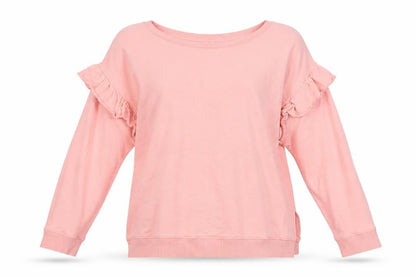 Womens UK Size L River Island Pink Pullover Sweatshirt