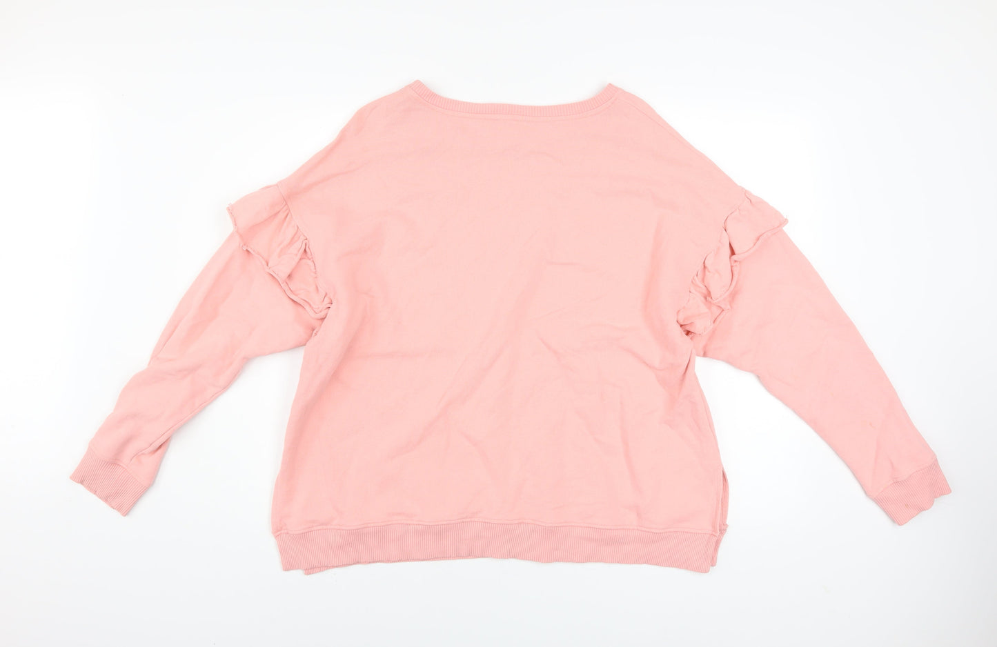 Womens UK Size L River Island Pink Pullover Sweatshirt