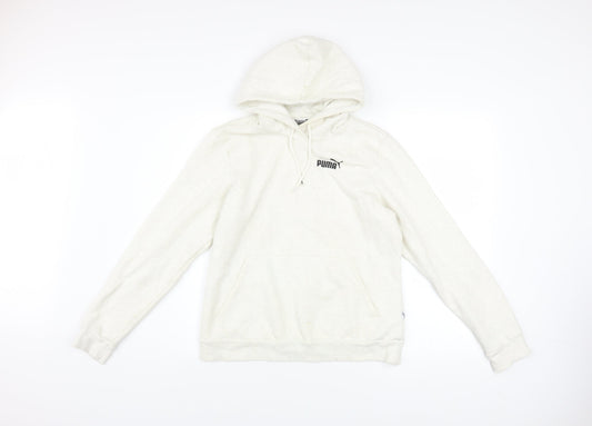 Womens UK Size M PUMA Ivory Pullover Hoodie