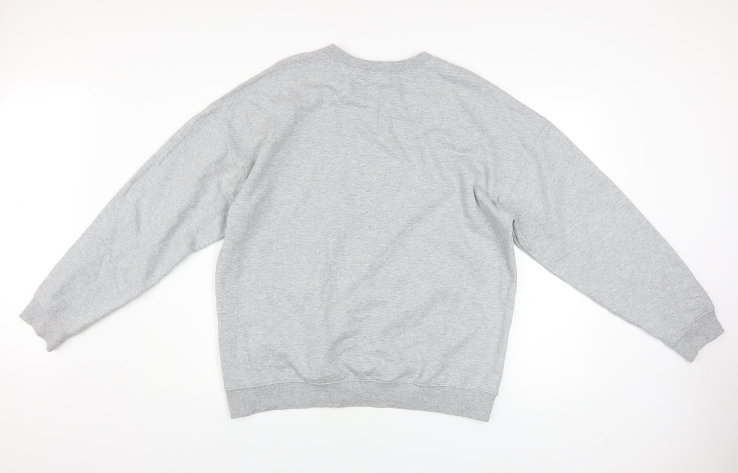 Unisex Adults UK Size M PRETTYLITTLETHING Grey Pullover Sweatshirt