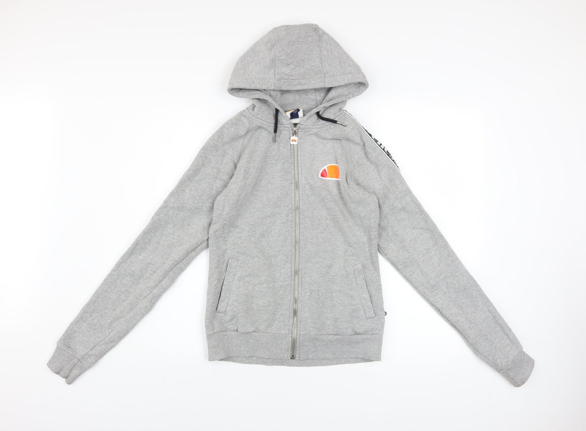 Womens UK Size 6 ellesse Grey Full Zip Hoodie