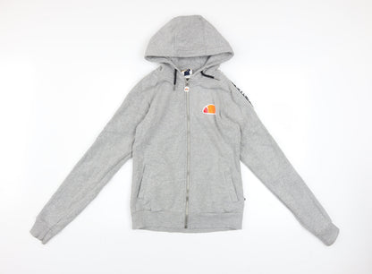 Womens UK Size 6 ellesse Grey Full Zip Hoodie