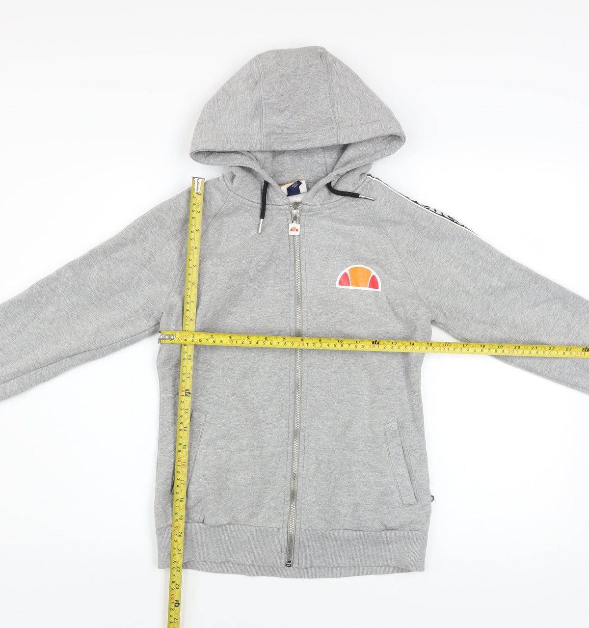 Womens UK Size 6 ellesse Grey Full Zip Hoodie