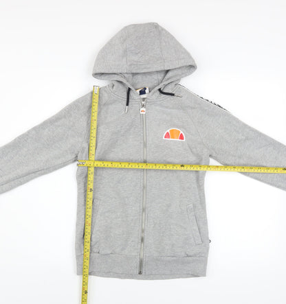 Womens UK Size 6 ellesse Grey Full Zip Hoodie