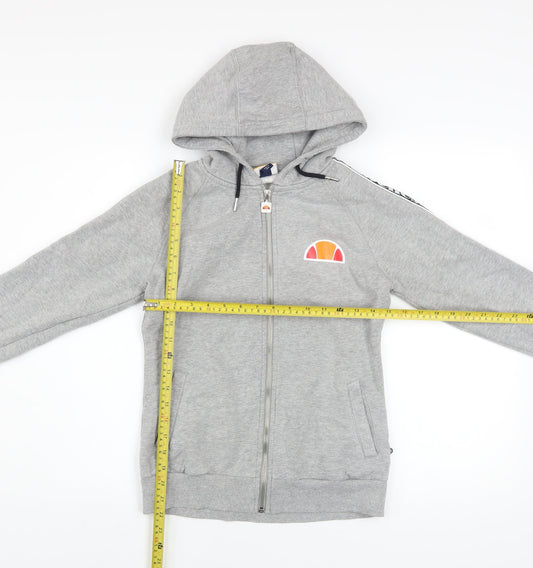 Womens UK Size 6 ellesse Grey Full Zip Hoodie