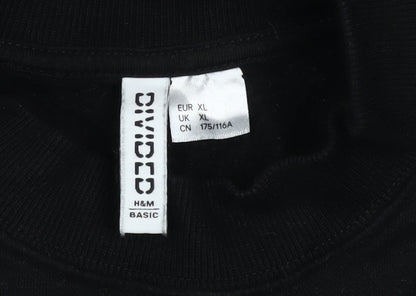 Womens UK Size XL H&M Black Pullover Sweatshirt