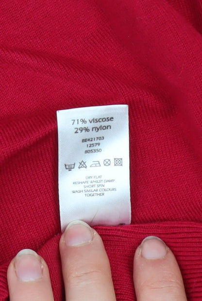 Womens UK Size 14 Florence & Fred Red Pullover Jumper