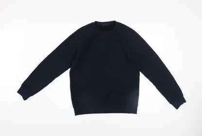 Mens UK Size S Armani Jeans Blue Pullover Sweatshirt