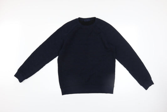 Mens UK Size S Armani Jeans Blue Pullover Sweatshirt