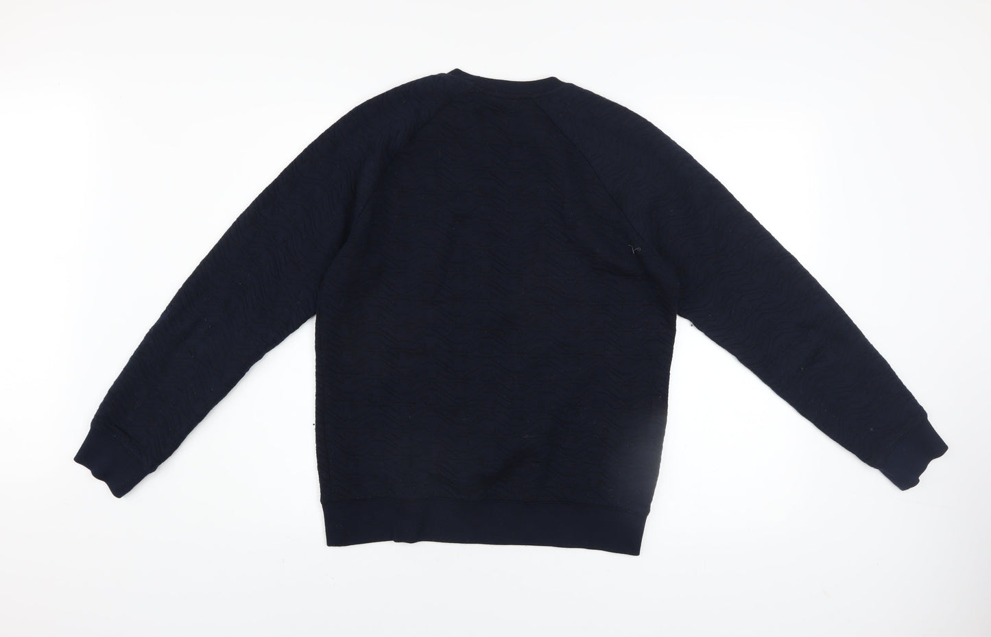 Mens UK Size S Armani Jeans Blue Pullover Sweatshirt