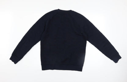 Mens UK Size S Armani Jeans Blue Pullover Sweatshirt