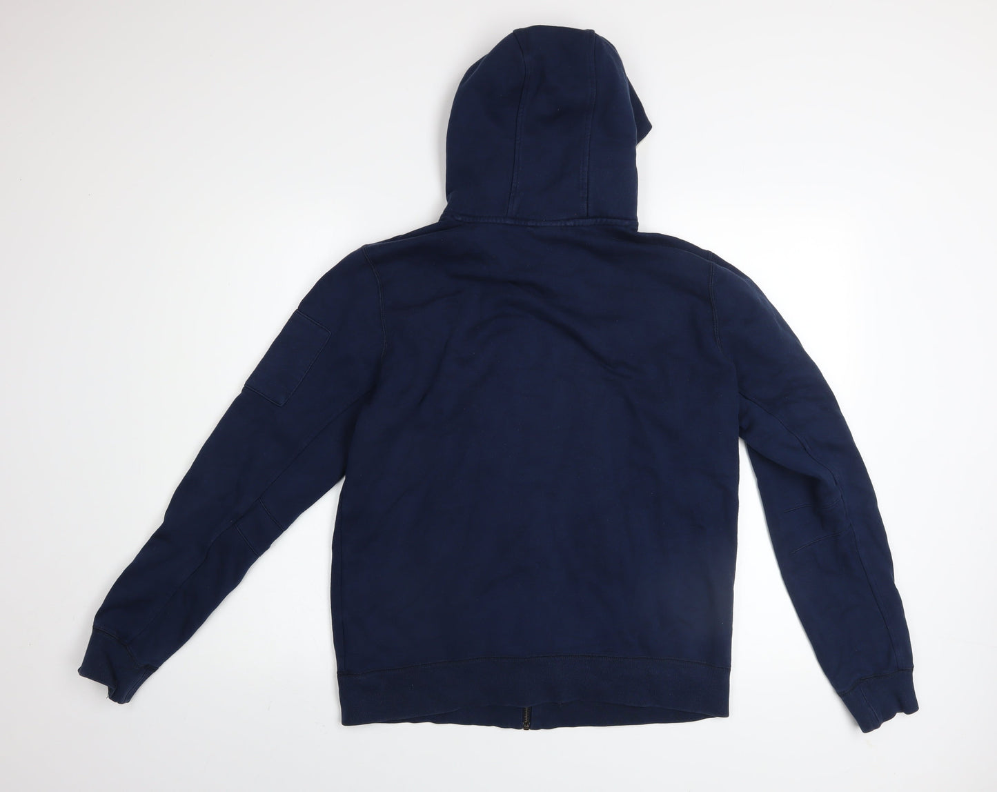 Mens UK Size M adidas Blue Full Zip Hoodie