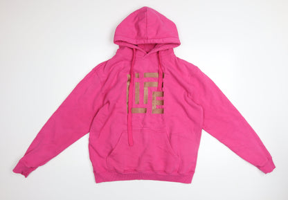 Womens UK Size L Acti Life Pink Pullover Hoodie