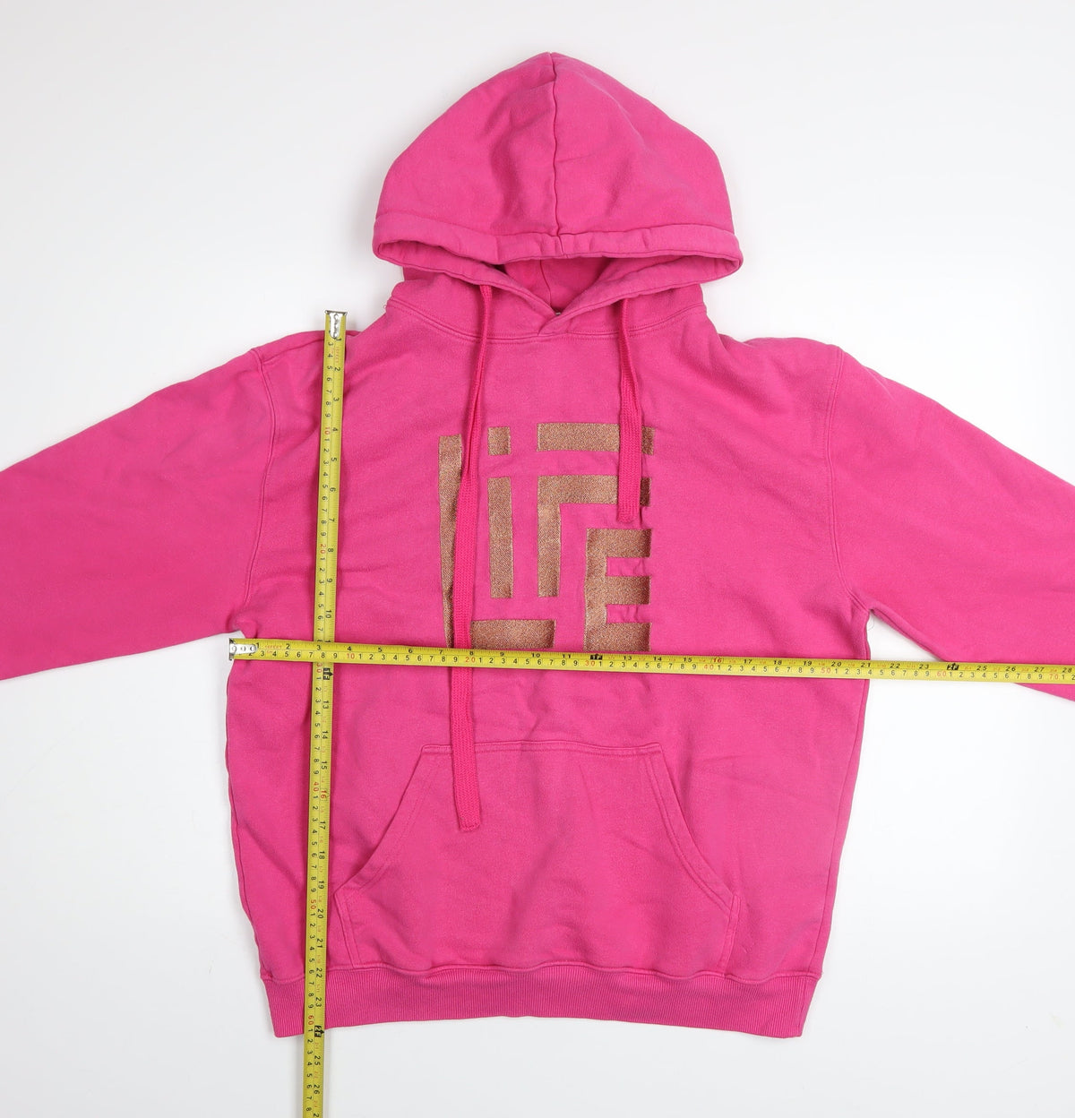 Womens UK Size L Acti Life Pink Pullover Hoodie