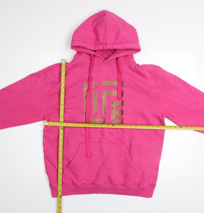 Womens UK Size L Acti Life Pink Pullover Hoodie