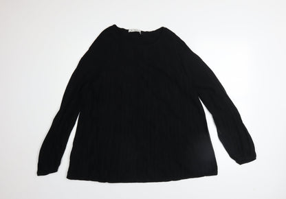 Womens UK Size 20 monari Black Basic Blouse