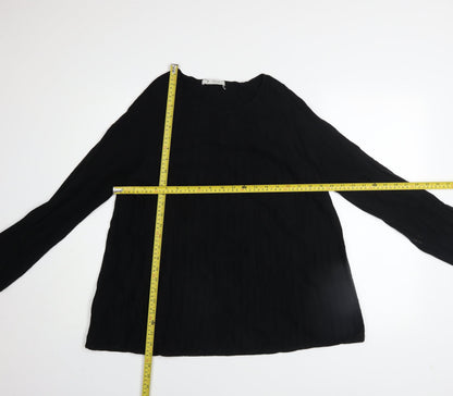 Womens UK Size 20 monari Black Basic Blouse