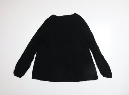Womens UK Size 20 monari Black Basic Blouse