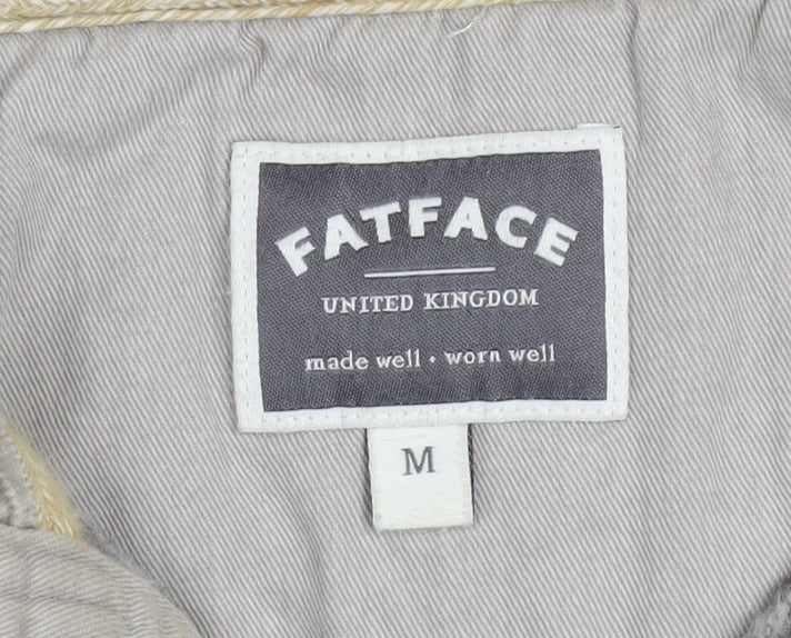 Mens UK Size M FatFace Grey Henley Sweatshirt