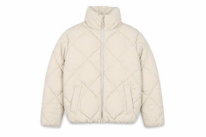 New Look Women Beige Size 8 Quilted Puffer Jacket