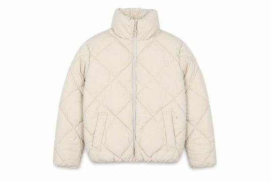 New Look Women Beige Size 8 Quilted Puffer Jacket