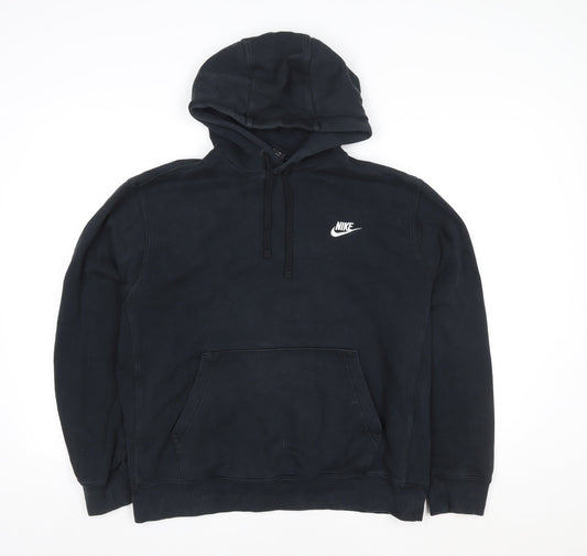 Mens UK Size M Nike Black Pullover Hoodie