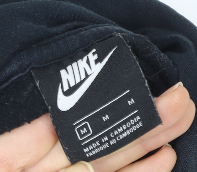 Mens UK Size M Nike Black Pullover Hoodie