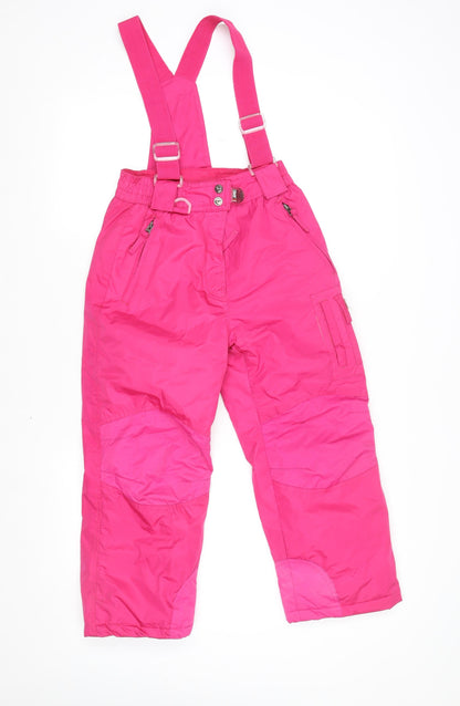 Girls UK Size 10-12 Years Weatherproof 32 Degrees Regular Fit Snow Pants Pink Tr