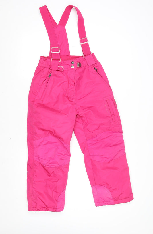 Girls UK Size 10-12 Years Weatherproof 32 Degrees Regular Fit Snow Pants Pink Tr