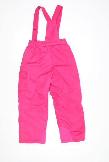 Girls UK Size 10-12 Years Weatherproof 32 Degrees Regular Fit Snow Pants Pink Tr