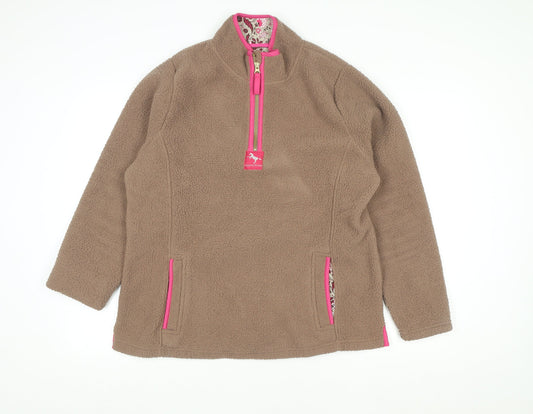 Womens UK Size L Crane Beige Pullover Sweatshirt