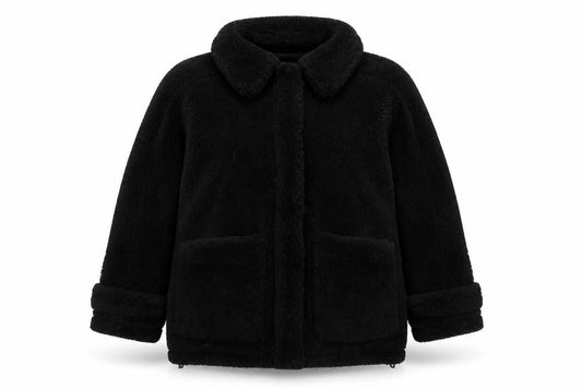 Womens UK Size S Topshop Black Puffer Jacket