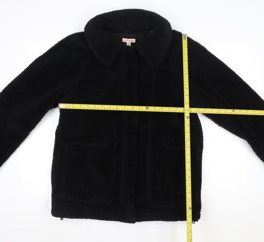 Womens UK Size S Topshop Black Puffer Jacket