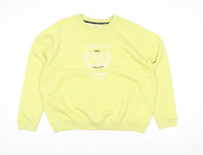 Womens UK Size M Reaktiv x Oti Mabuse Yellow Pullover Sweatshirt