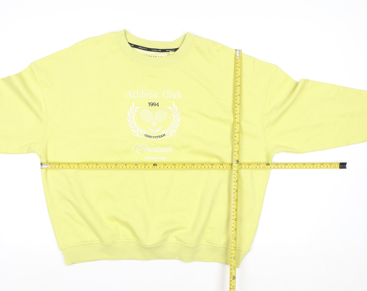 Womens UK Size M Reaktiv x Oti Mabuse Yellow Pullover Sweatshirt