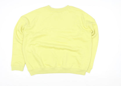 Womens UK Size M Reaktiv x Oti Mabuse Yellow Pullover Sweatshirt