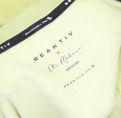 Womens UK Size M Reaktiv x Oti Mabuse Yellow Pullover Sweatshirt