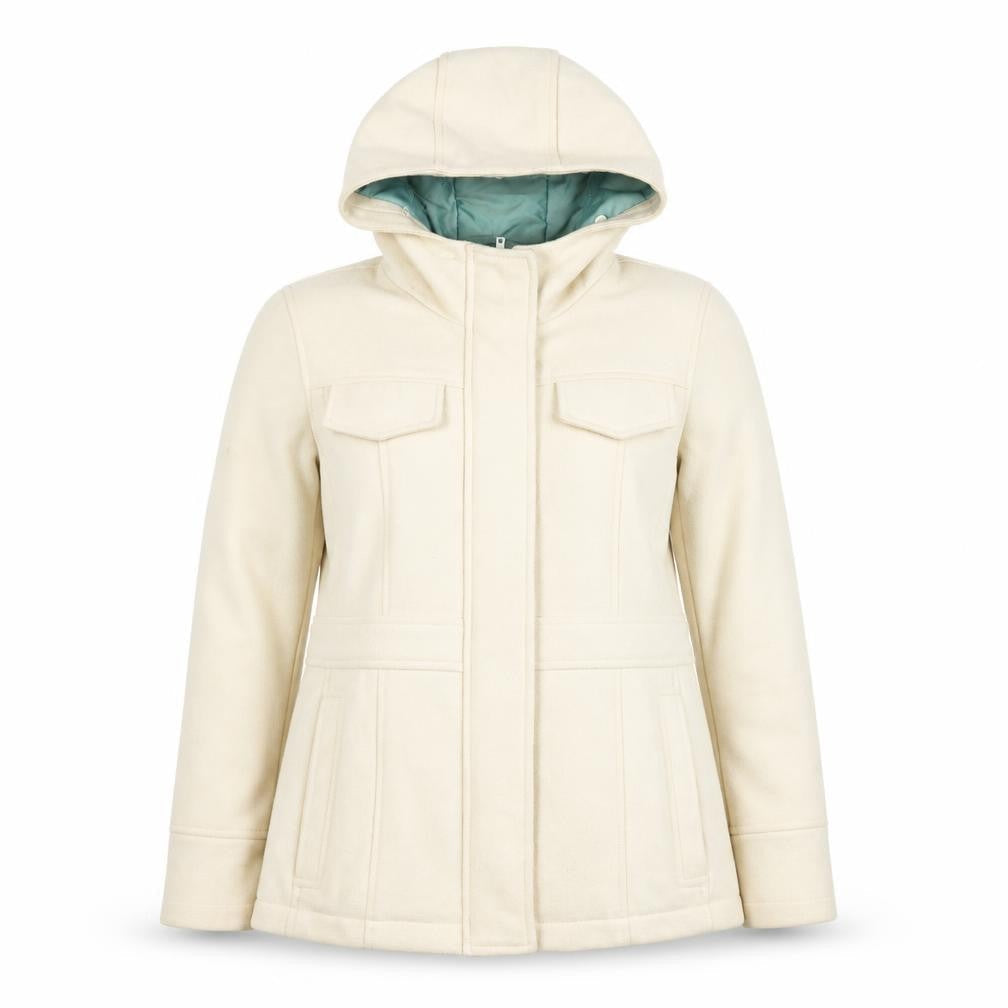 Womens UK Size 14 Debenhams Ivory Parka Coat
