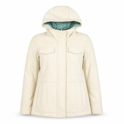 Womens UK Size 14 Debenhams Ivory Parka Coat