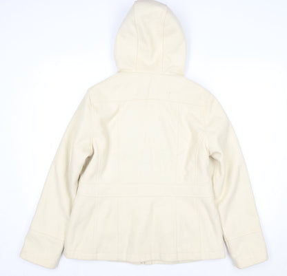 Womens UK Size 14 Debenhams Ivory Parka Coat