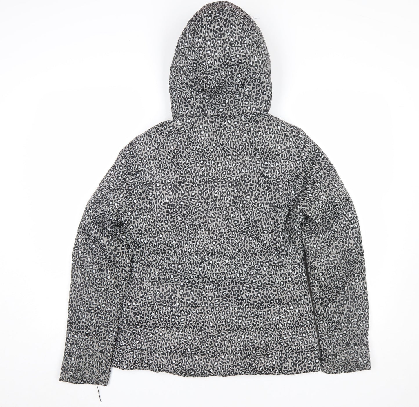 Womens UK Size 8 F&F Grey Puffer Jacket