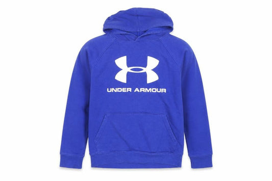 Boys UK Size 13-14 Years Under armour Blue Pullover Hoodie