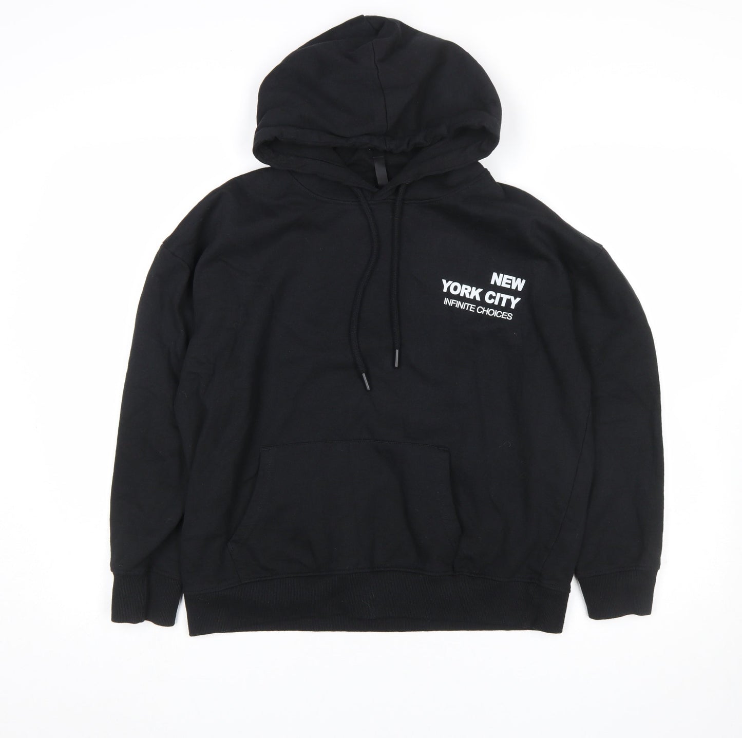Mens UK Size XS Styli Black Pullover Hoodie