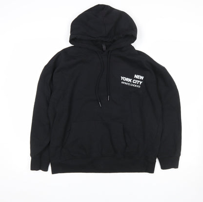 Mens UK Size XS Styli Black Pullover Hoodie