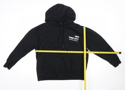 Mens UK Size XS Styli Black Pullover Hoodie